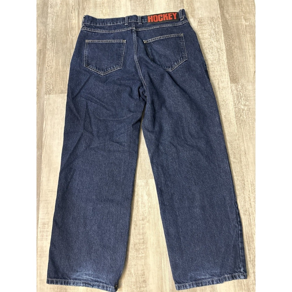 Hockey Men's Dark Wash Jeans 34x30 Baggy Fuckingawesome Skateboard Streetwear